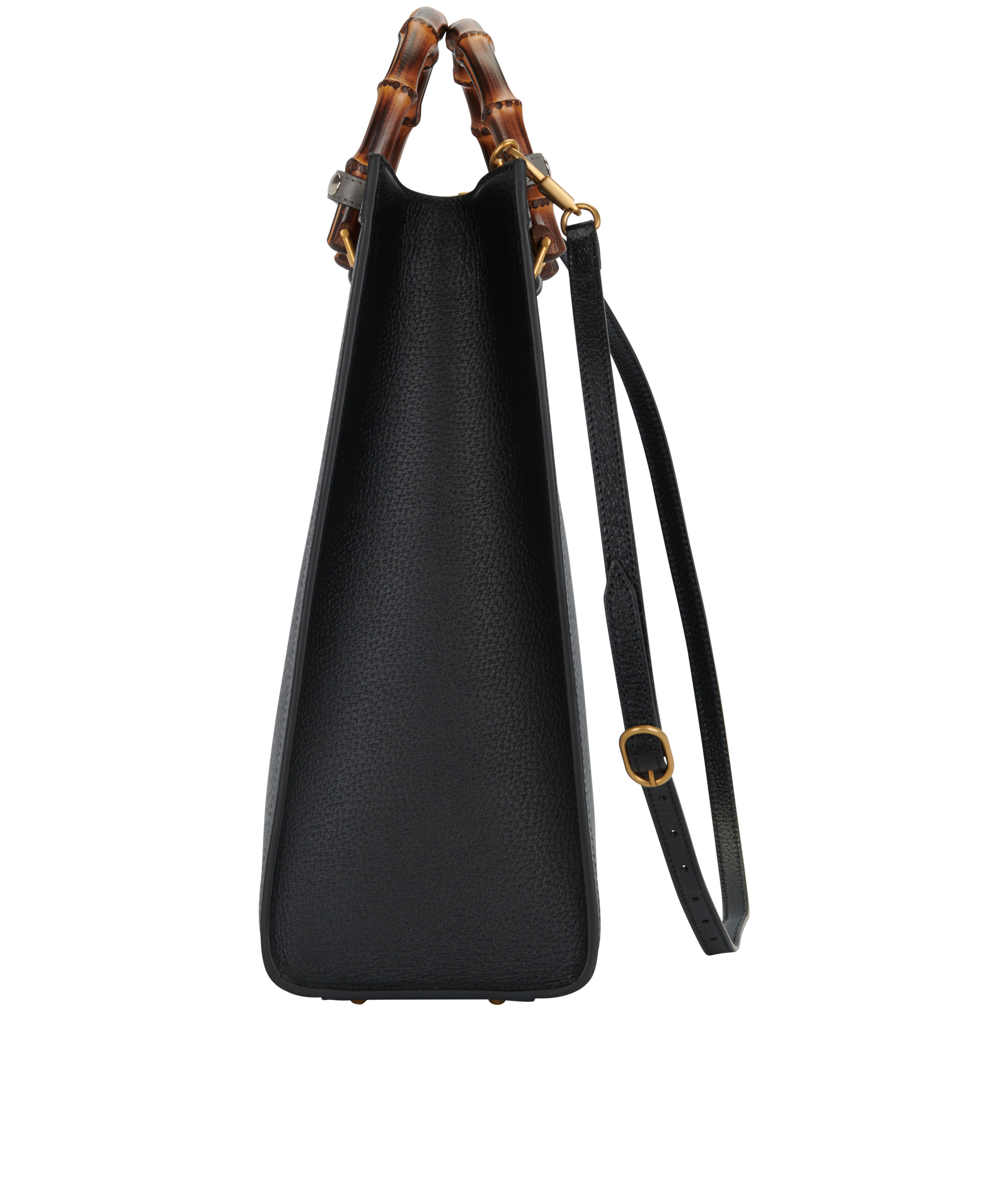 Large Diana Tote, &pound;2,200, Handbags, Black, Leather, Bottom view